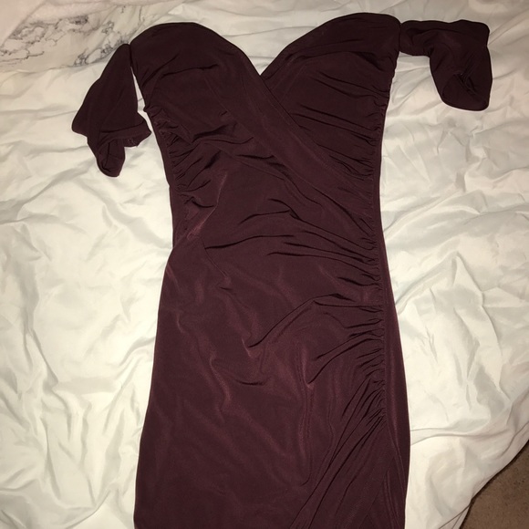 Off shoulder purple dress - Picture 2 of 3